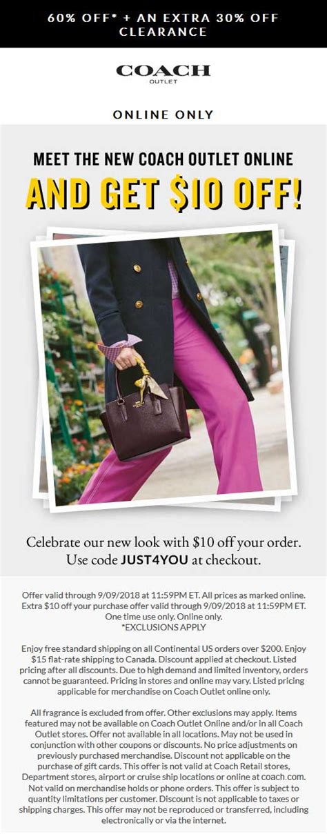 coach outlet discount code 2019